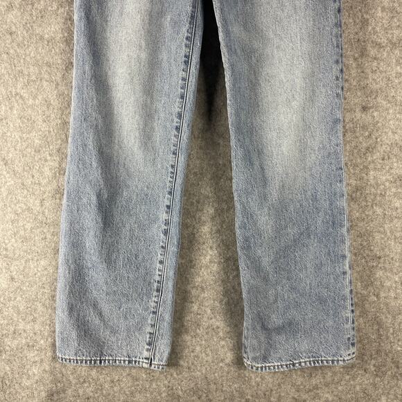 Aritzia Denim Forum Jeans Womens 24 The Farrah High Rise Wide Leg Light Wash - Picture 3 of 16